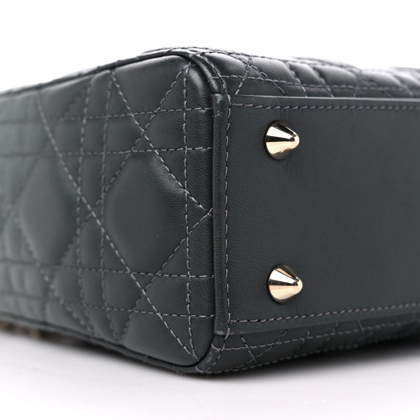 Lambskin Cannage Gradient Small My ABCDior Lady Dior Grey