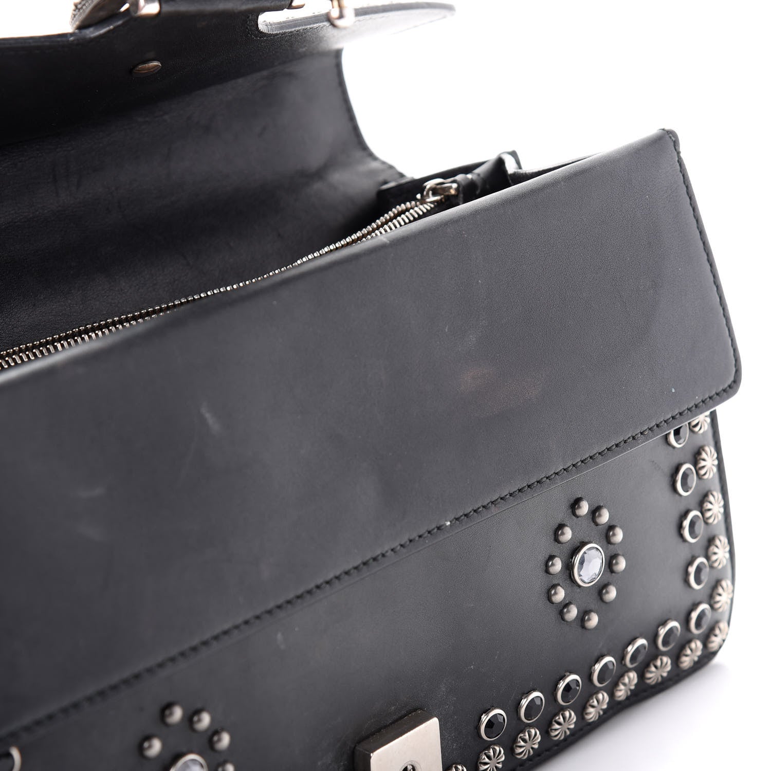 Gucci Calfskin Studded Small Dionysus Shoulder Bag Black 15 of 18