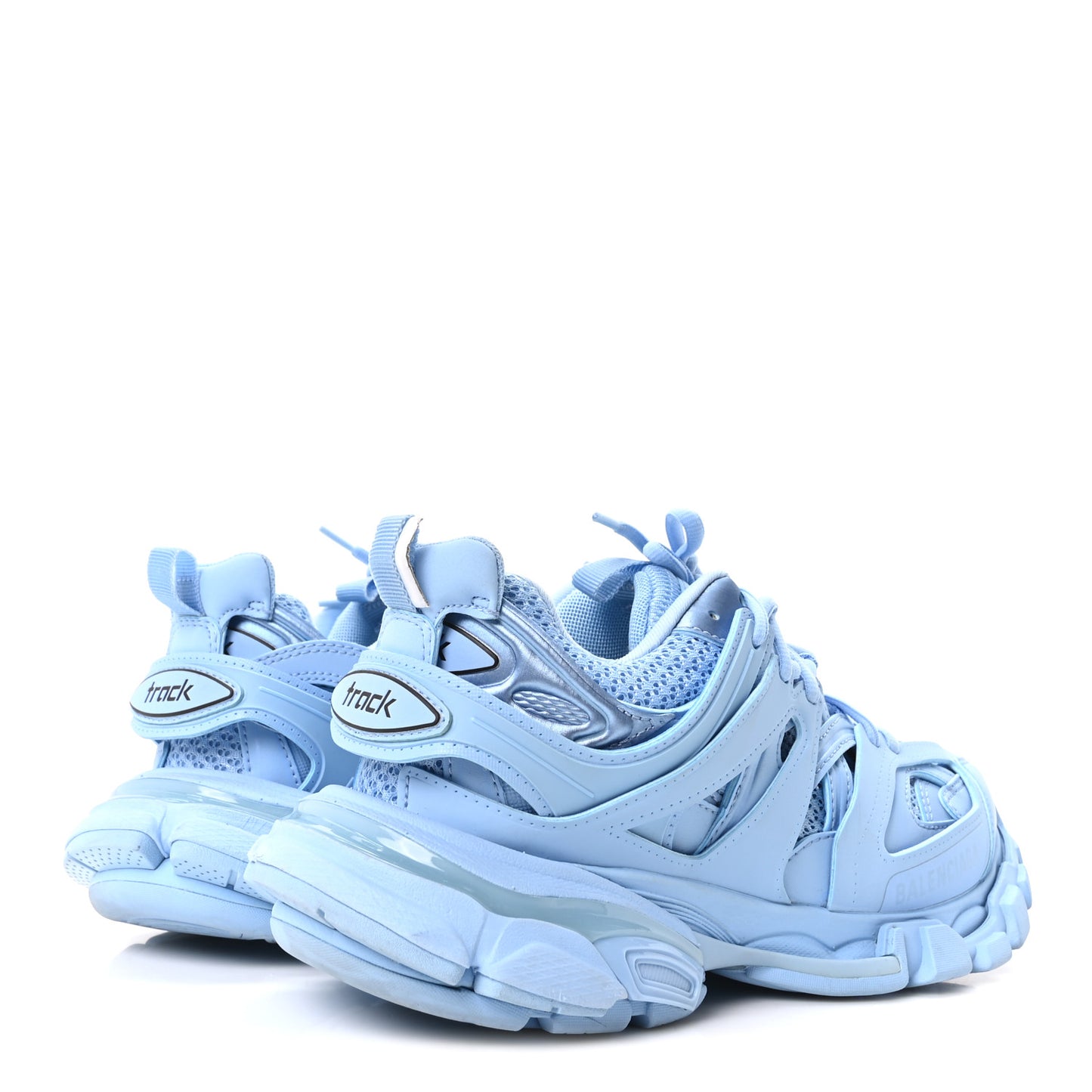 Mesh Nylon Womens Track Sneakers 37 Light Blue
