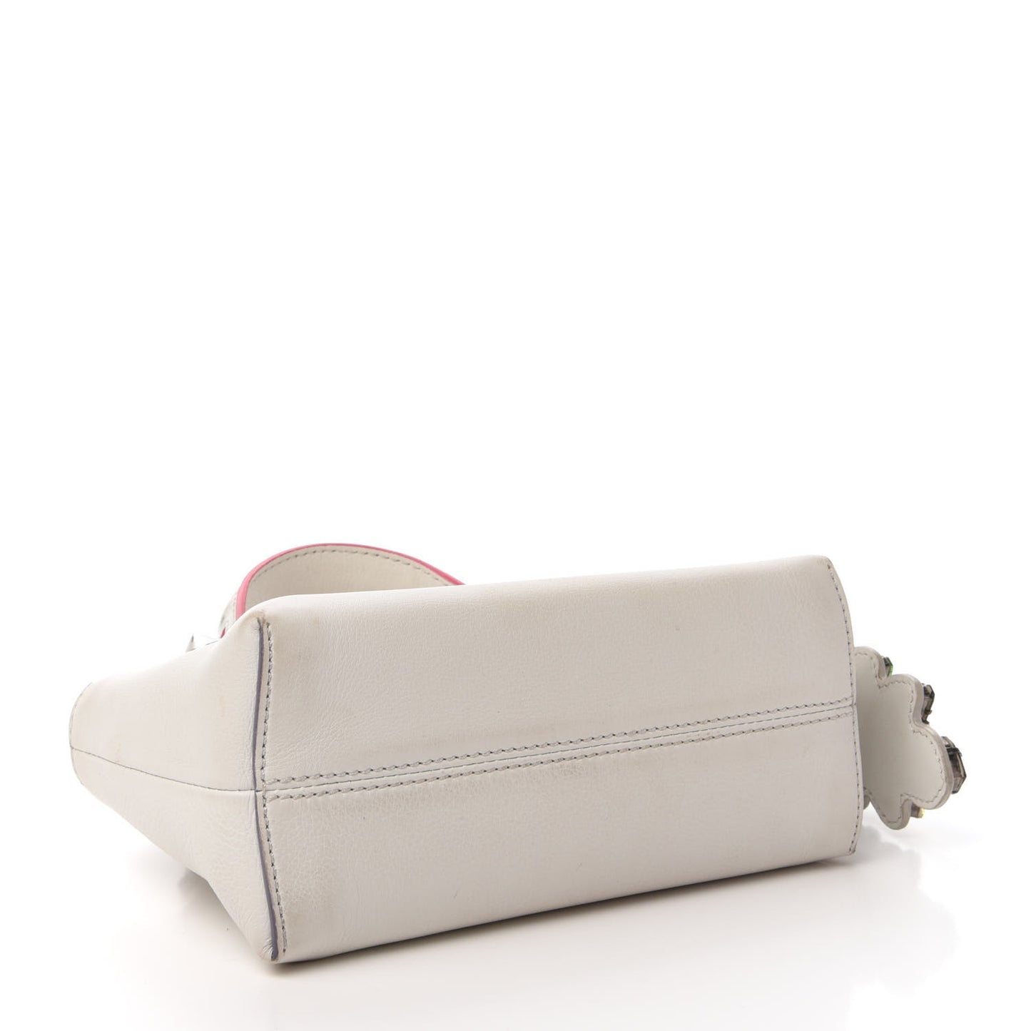 Vitello Dolce Crystal Croc Tail Mini By The Way Boston Bag White Ice Multicolor