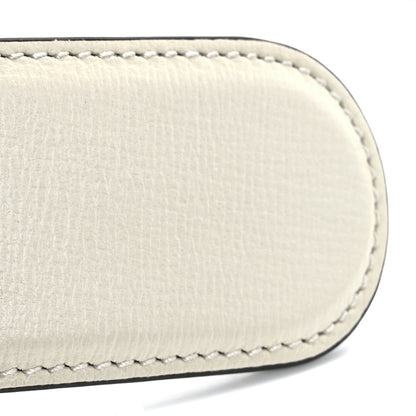 Gucci Azalea Calfskin Enamel Monochrome Double G 40mm Belt 85 34 Mystic White 6 of 8