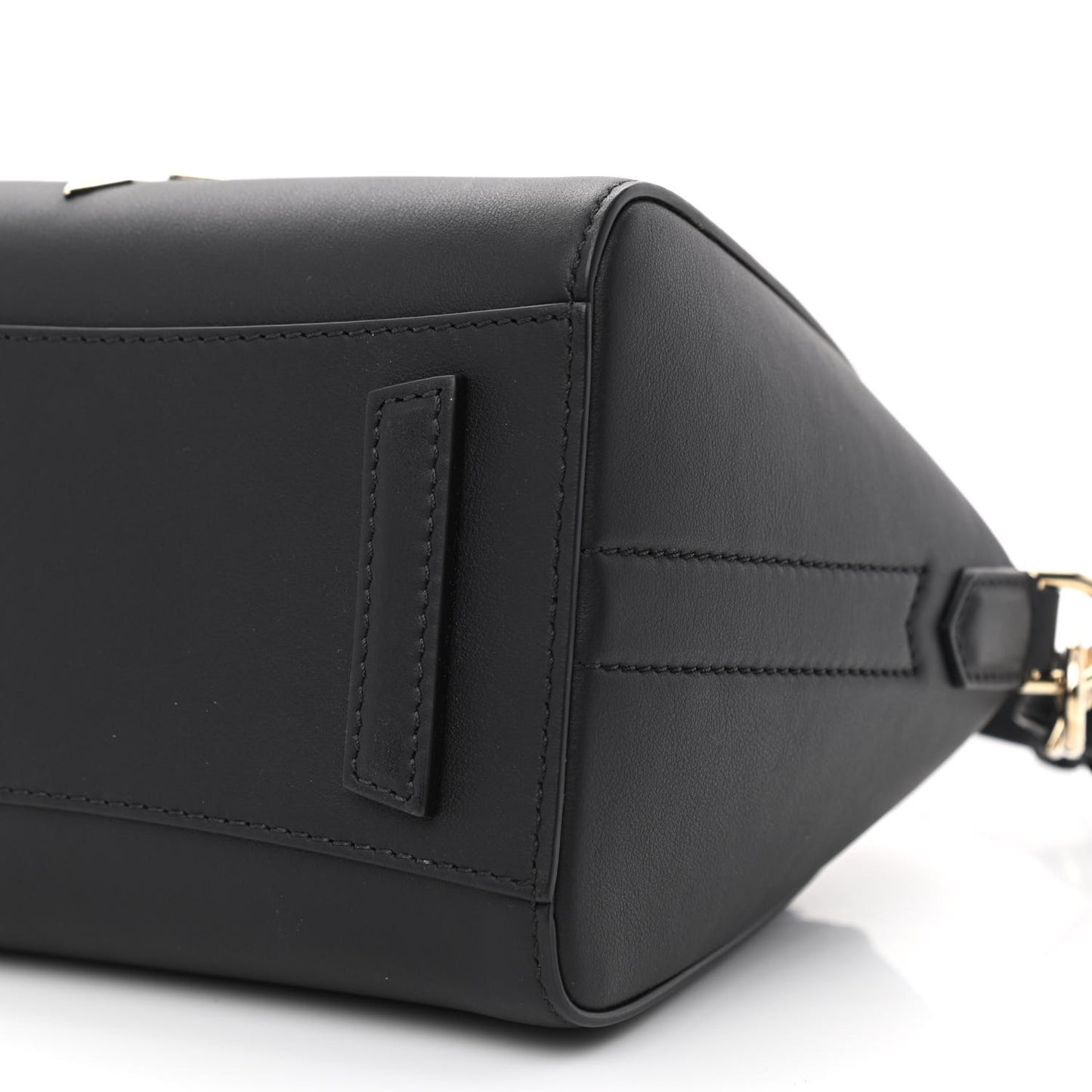 Smooth Calfskin Triangle Studded Mini Antigona Black