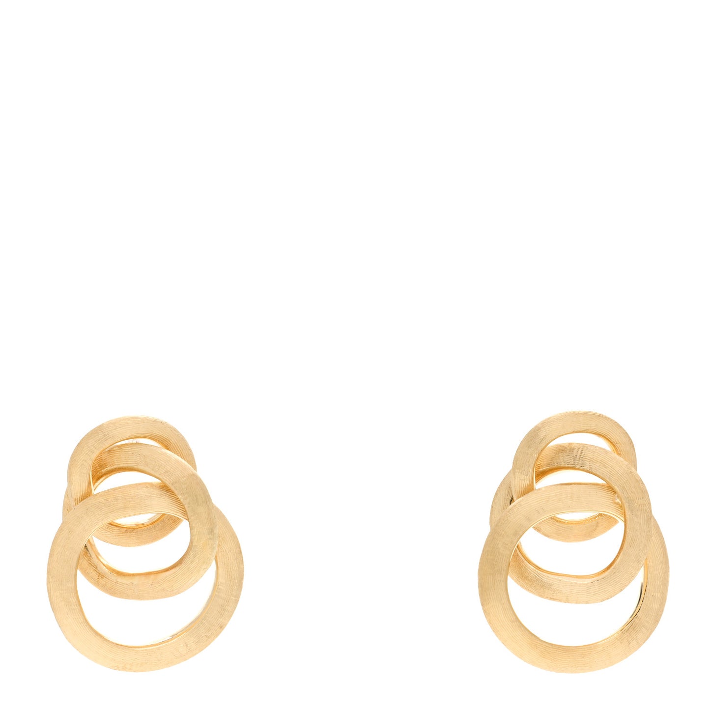 18K Yellow Gold Jaipur Circle Link Earrings