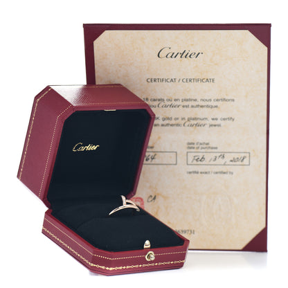 Cartier 18K Pink Gold Diamond Juste Un Clou Ring 52 6 5 of 5