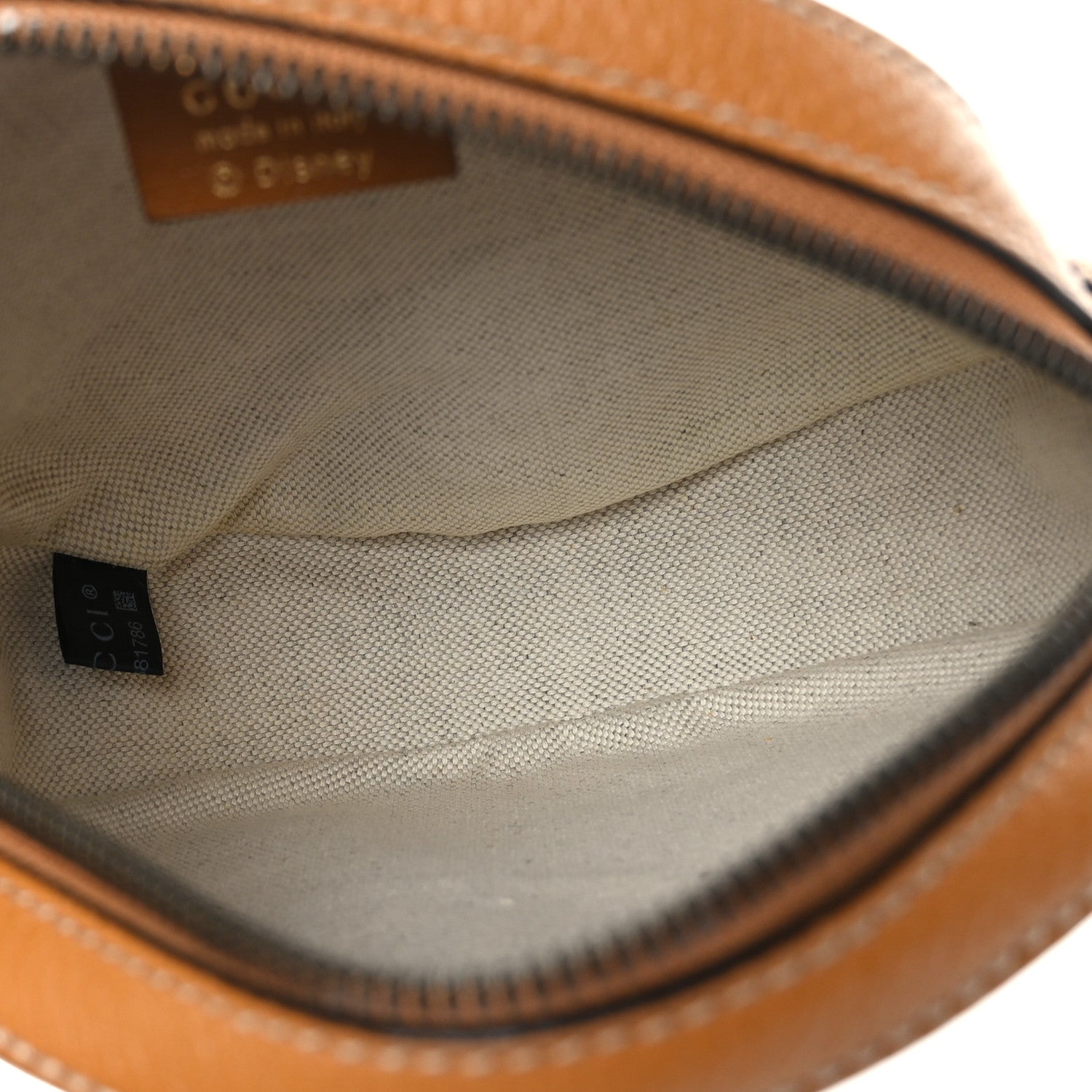 Gucci X DISNEY Mini Vintage GG Supreme Monogram Mickey Mouse Round Shoulder Bag Beige Vintage Sun Oil 5 of 10