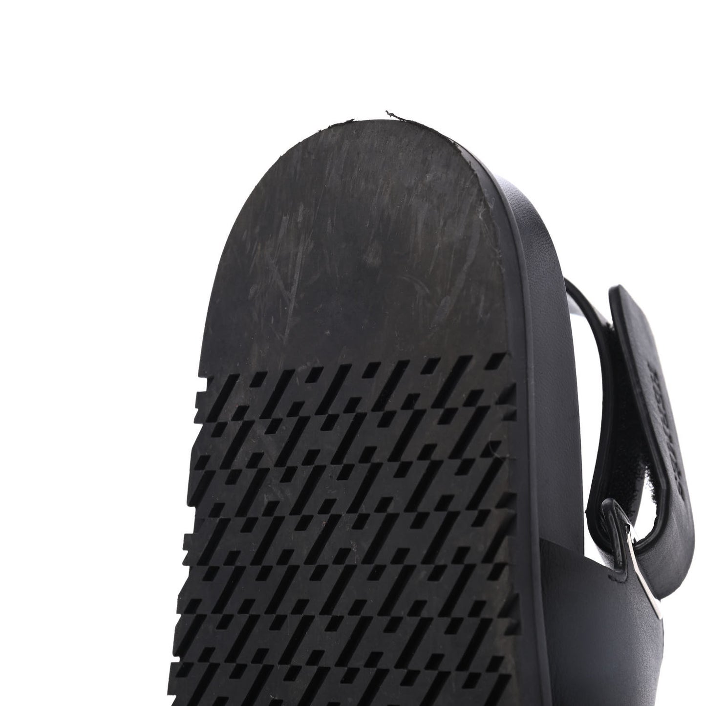 Calfskin Mens Takara Sandals 42 Black