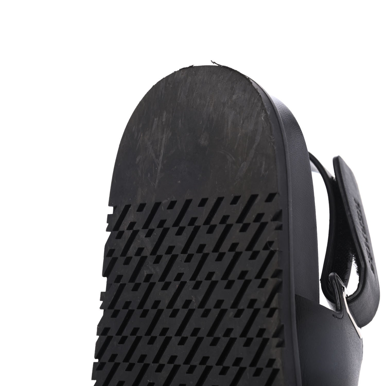 Hermes Calfskin Mens Takara Sandals 42 Black 12 of 15