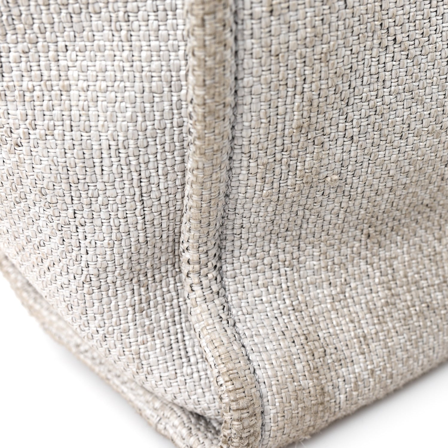 Chanel Woven Straw Raffia Small Deauville Tote Grey 11 of 11