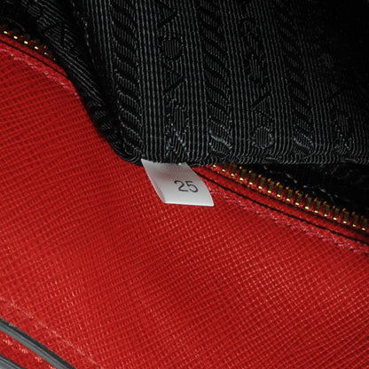 Prada Saffiano Soft Tote Fuoco 7 of 10