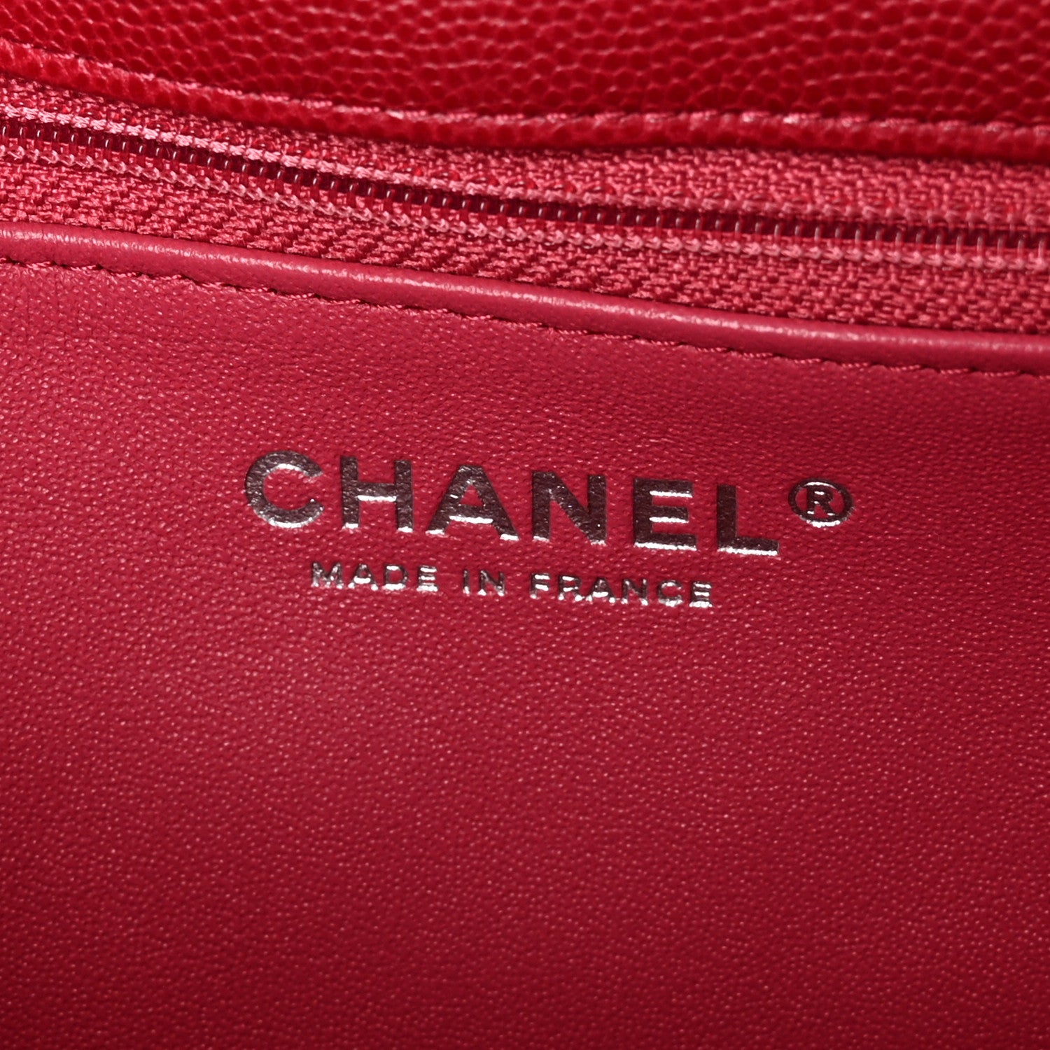 Chanel Caviar Quilted Flap Clutch Dark Pink 6 of 7