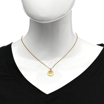 Christian Dior Metal CD Logo Necklace Gold 2 of 5