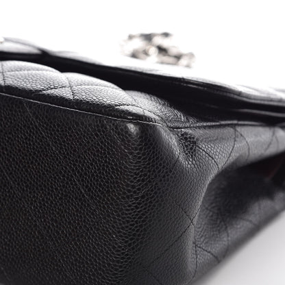 Chanel Caviar Quilted Jumbo Double Flap Black 10 of 10
