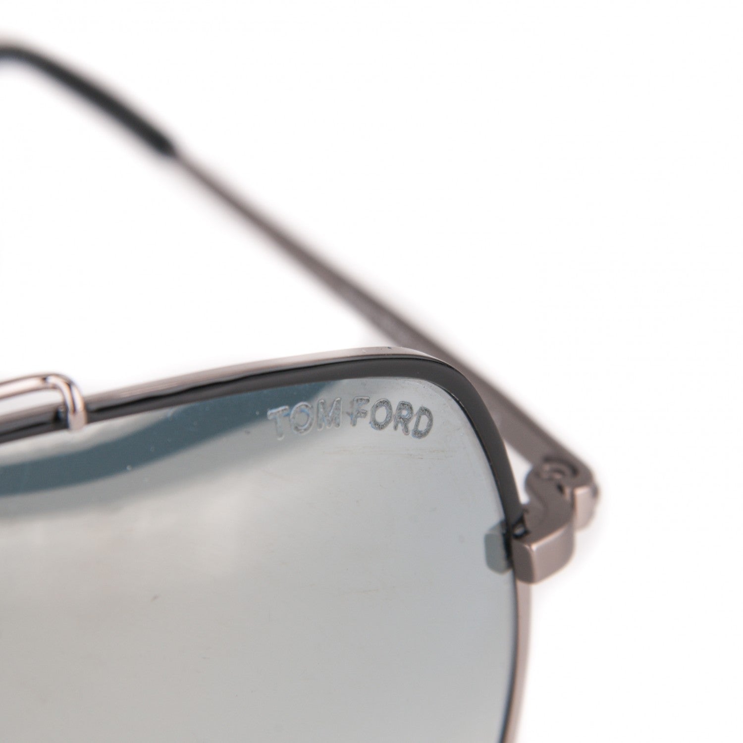 Tom Ford Ronnie Aviator Sunglasses TF439 Black Silver 7 of 7
