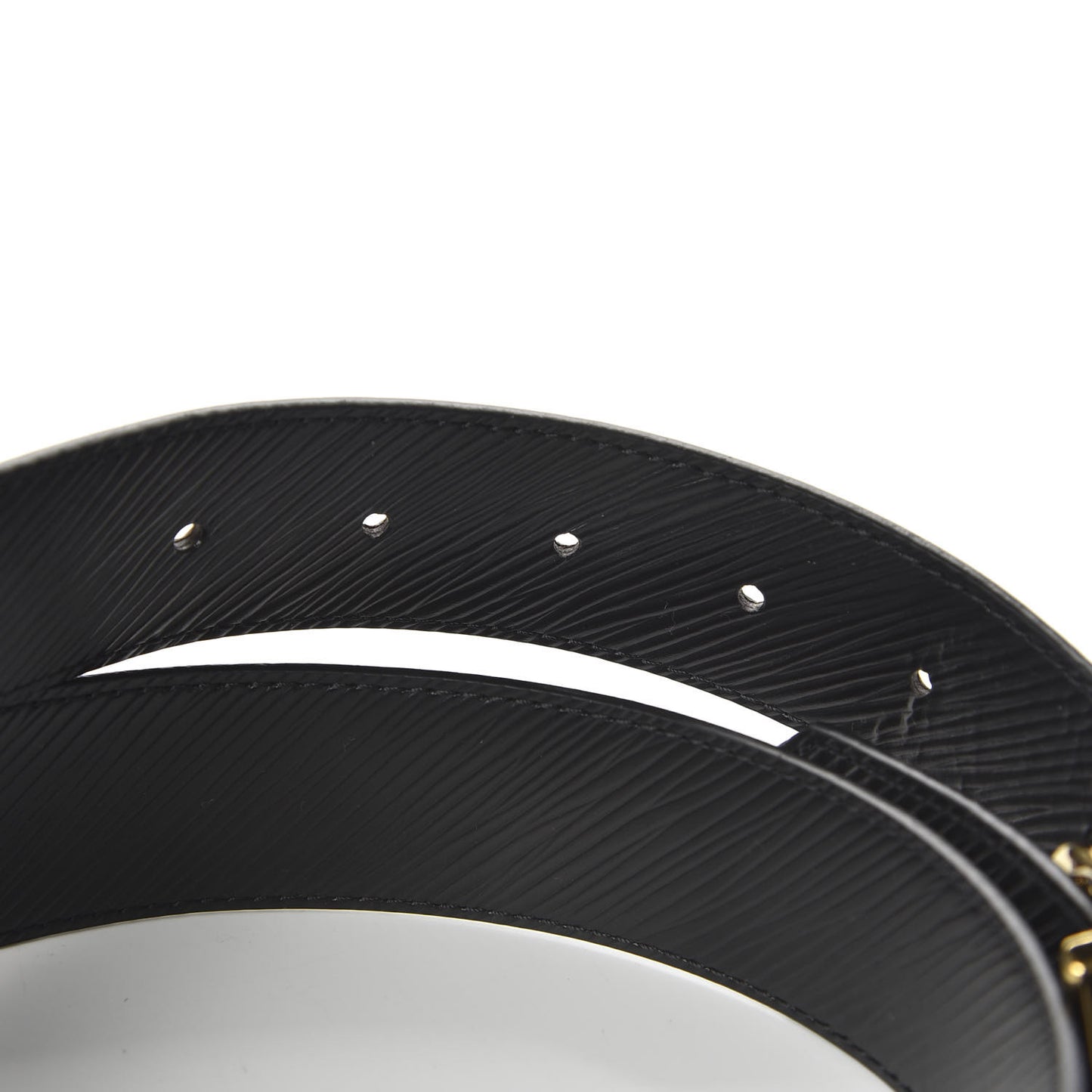 Monogram Epi 35mm LV Circle Reversible Belt 95 38 Black