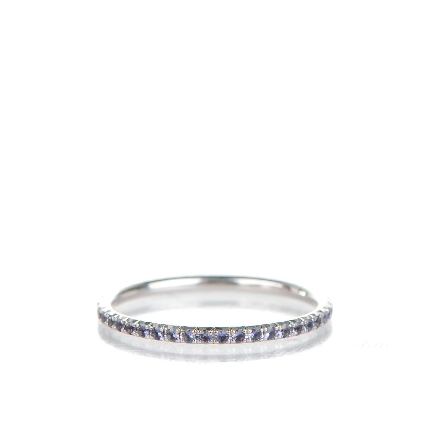 18K White Gold Iolite Metro Ring 7