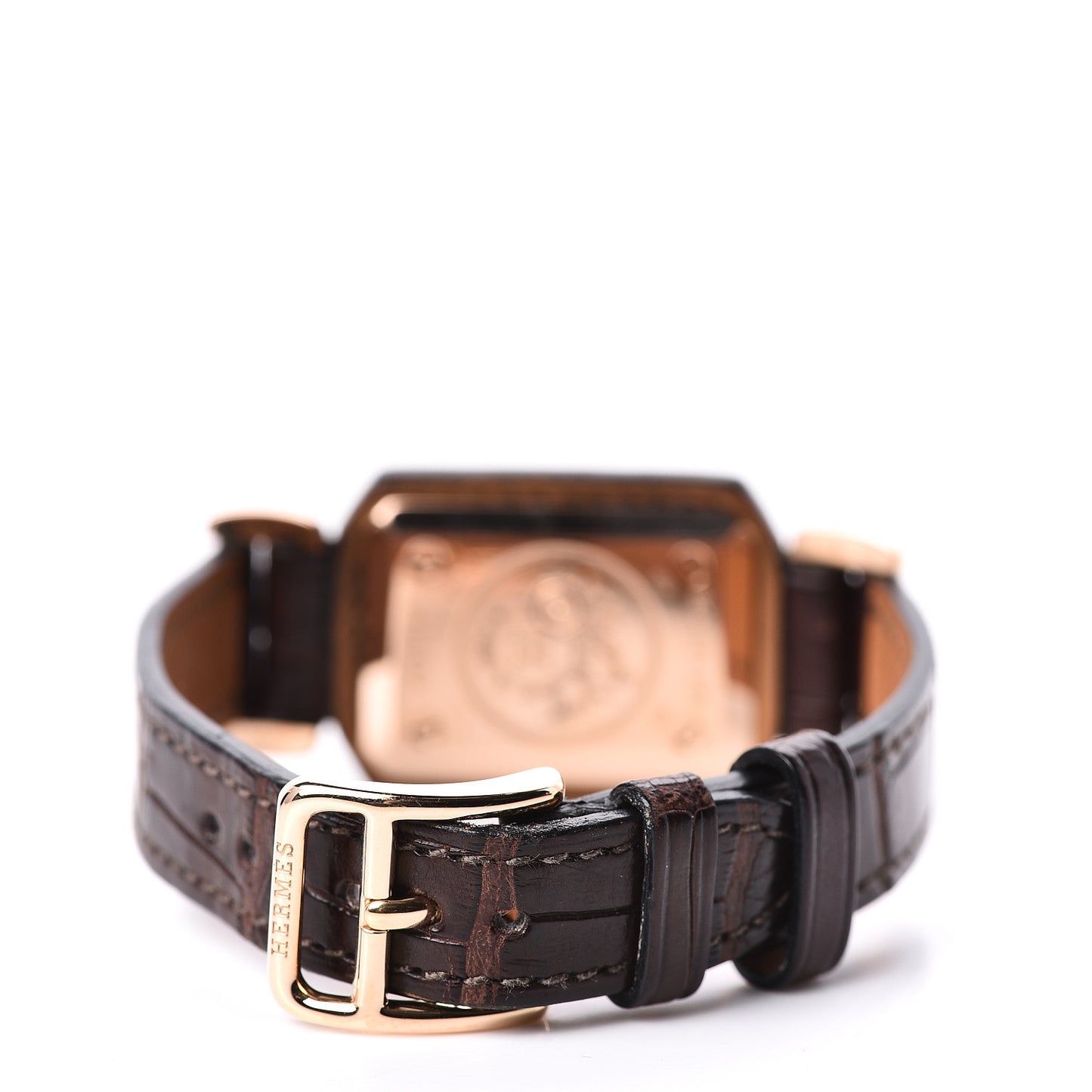 18K Rose Gold Alligator 24mm Hauteville Quartz Watch