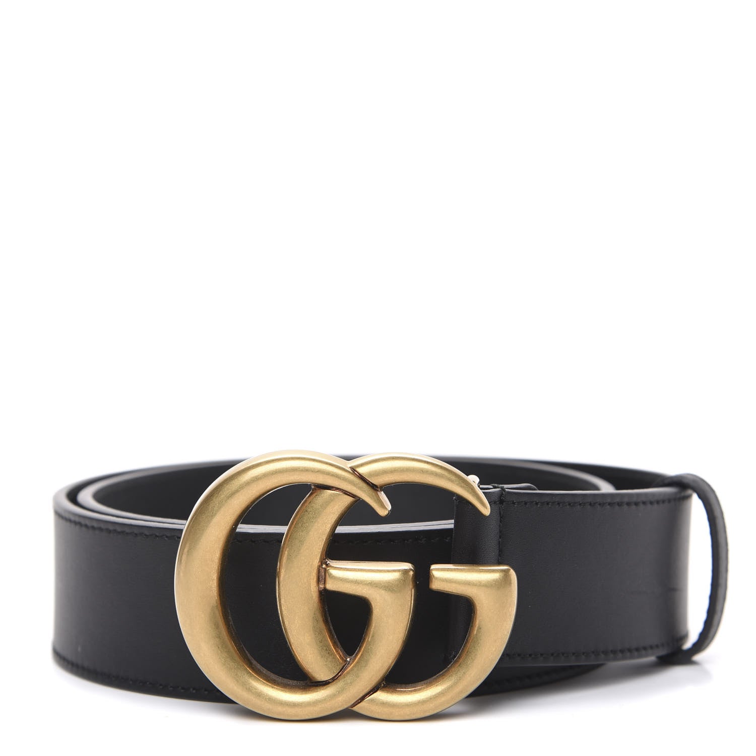 Gucci Calfskin Double G 40mm Belt 80 32 Black 1 of 6