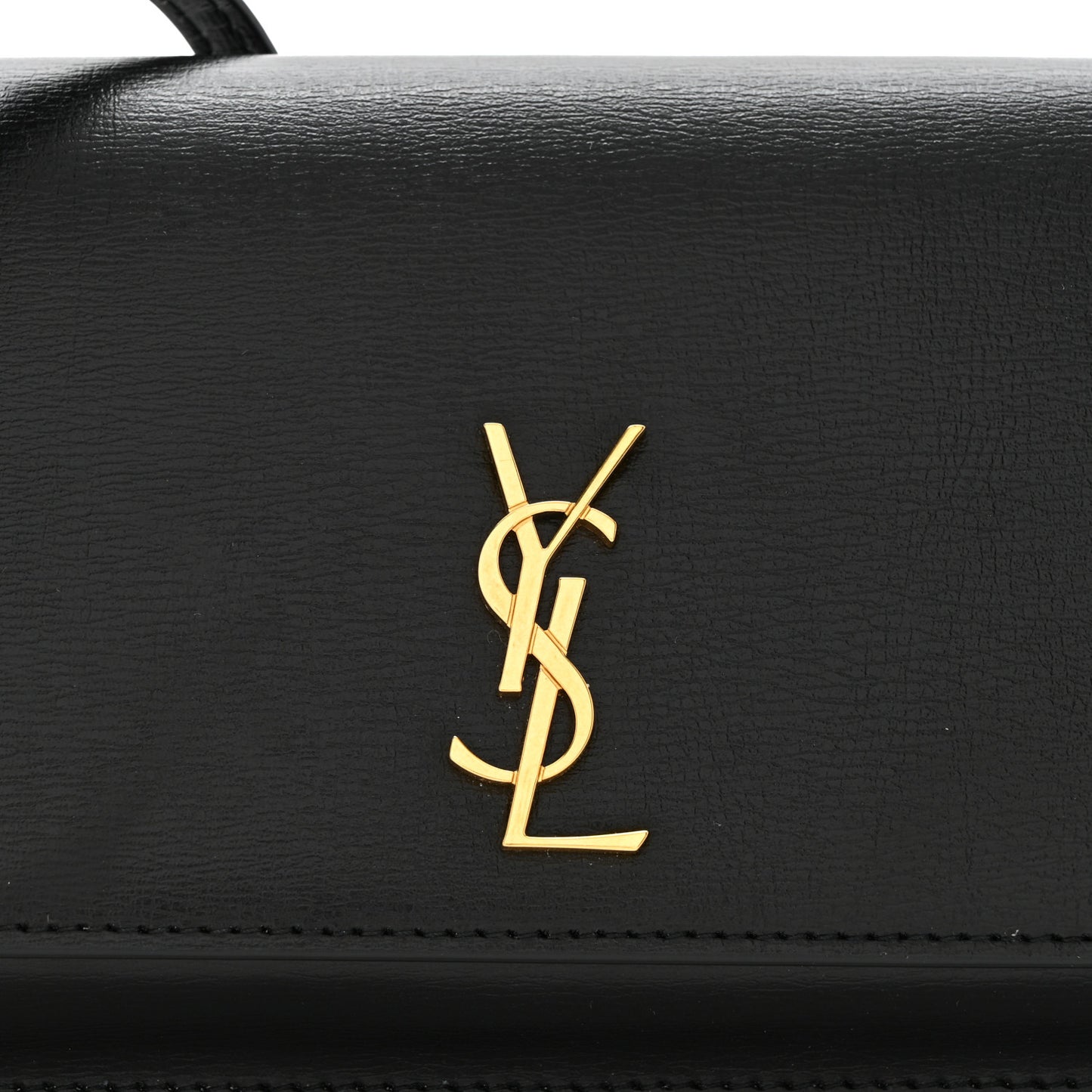 Smooth Calfskin Monogram Phone Holder Crossbody Black