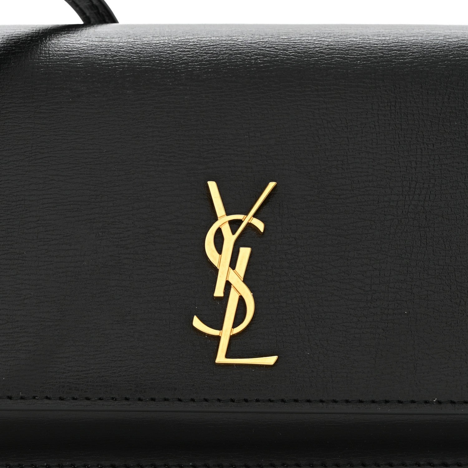 Saint Laurent Smooth Calfskin Monogram Phone Holder Crossbody Black 7 of 11