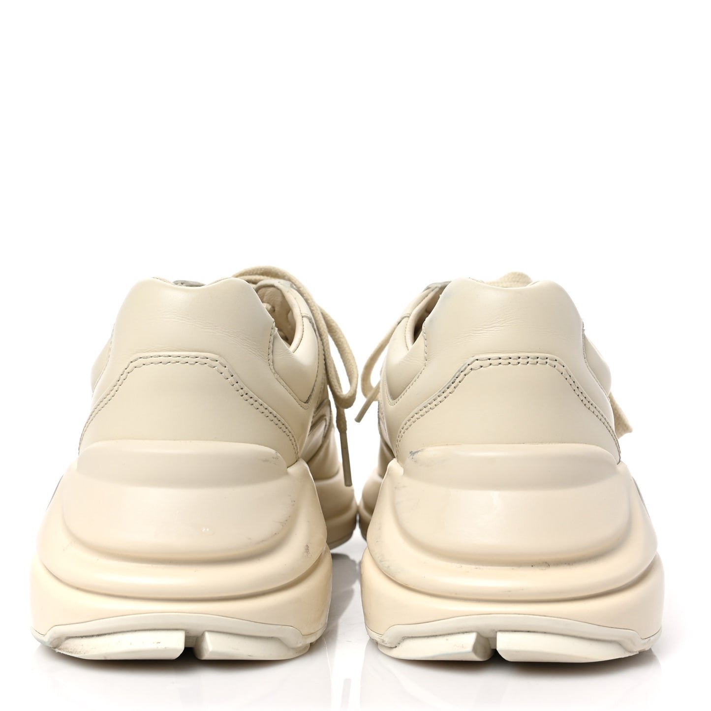 Calfskin Logo Womens Rhyton Sneakers 37 Ivory