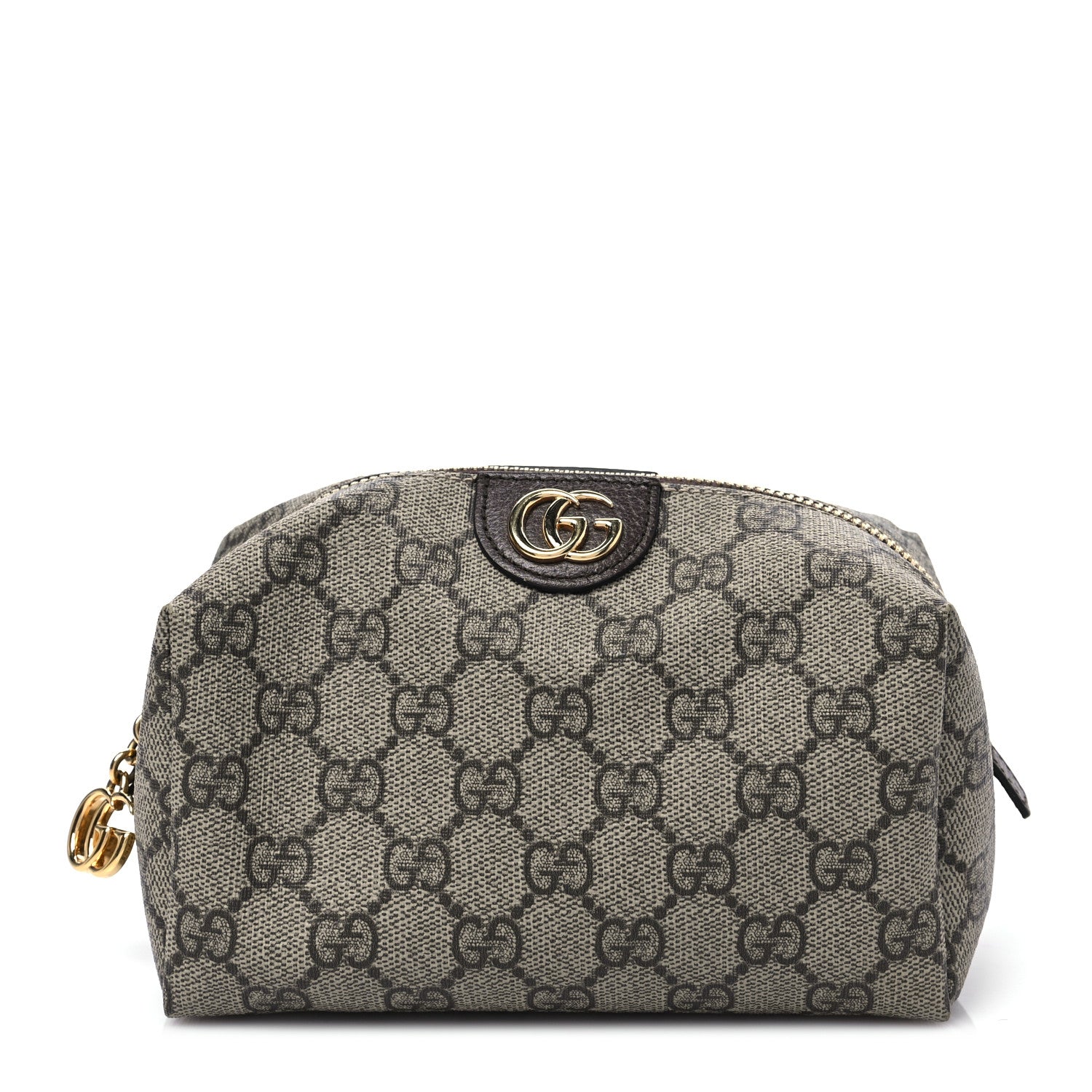 Gucci Soft GG Supreme Monogram Calfskin Medium Ophidia Cosmetic Case Beige Ebony New Acero 1 of 8