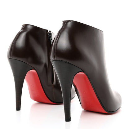 Christian Louboutin Calfskin Belle 100 Ankle Boots 37 Brown 4 of 8