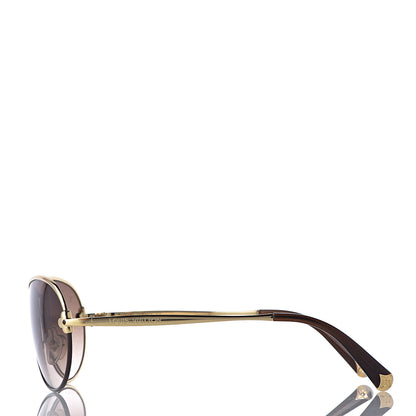 Louis Vuitton Mimosa Sunglasses Z0378U Gold 3 of 9