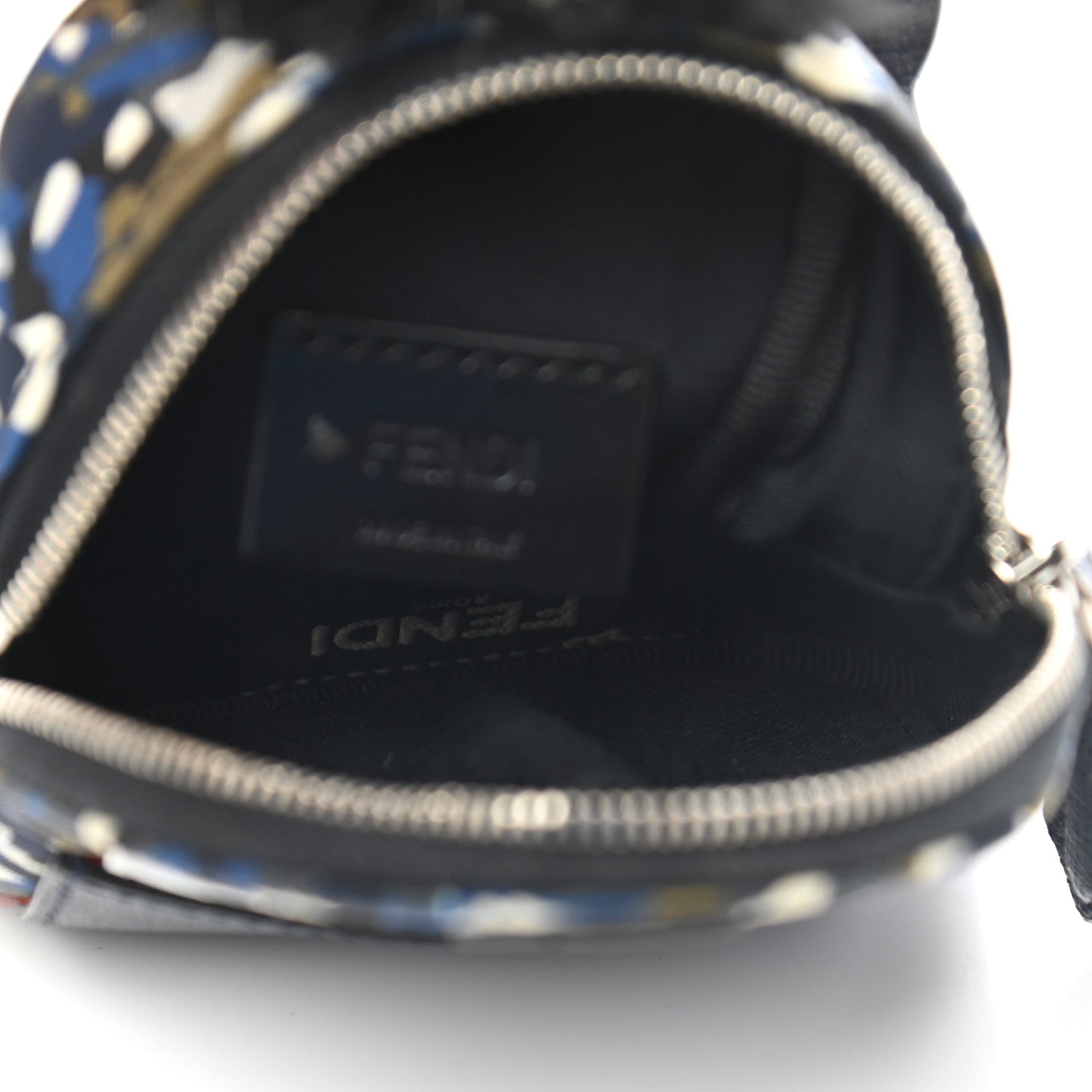 Fendi Nylon Vitello Elite Flamingo Fox Nutria Fur Lightning Monster Eyes Mini Backpack Charm Multicolor 3 of 9