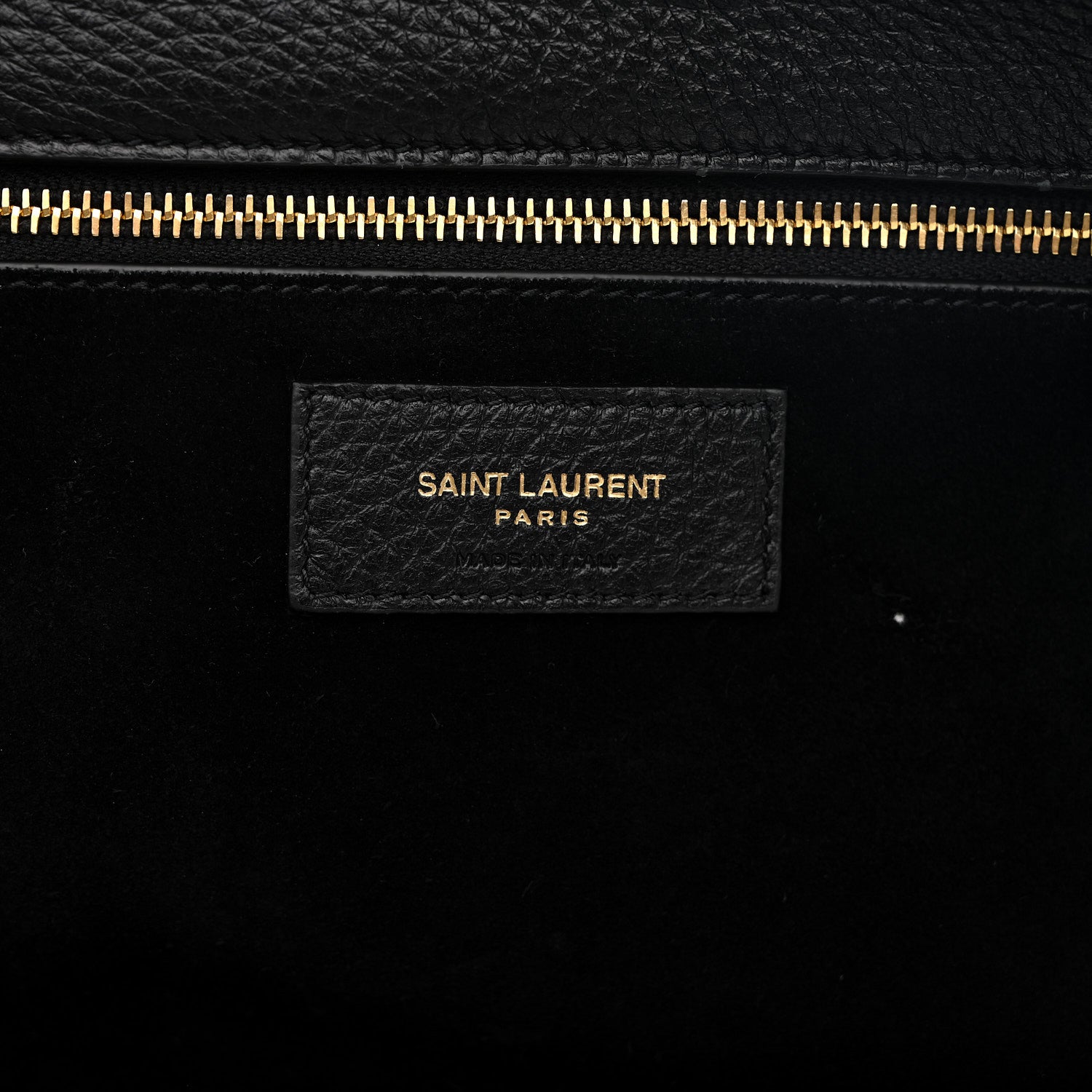 Saint Laurent Grained Deerskin Bea Tote Black 6 of 11