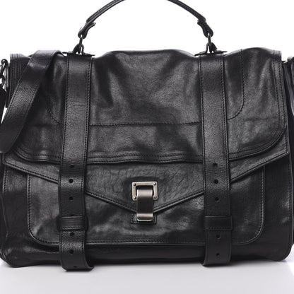 Proenza Schouler Lambskin PS1 Large Satchel Black 12 of 12