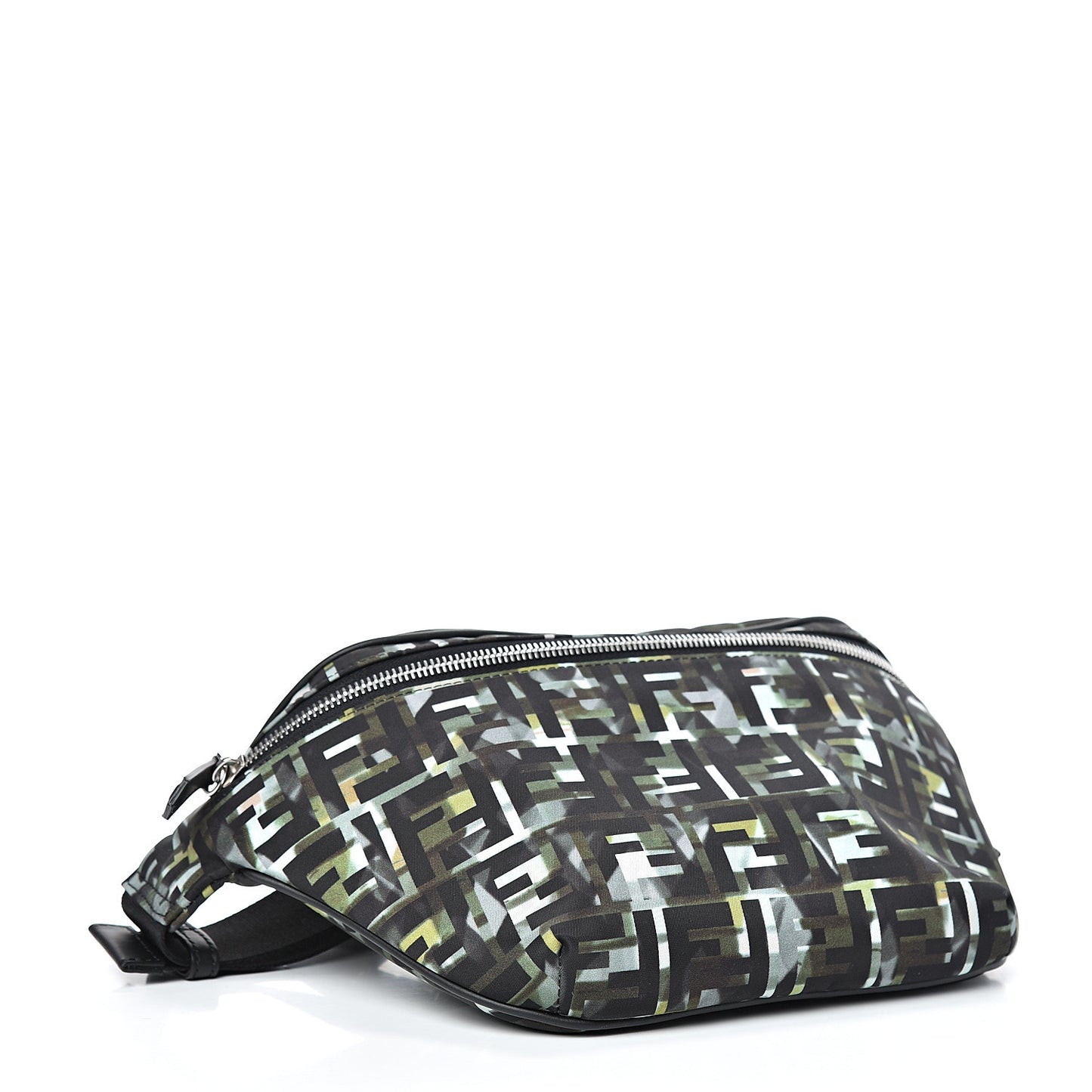 Nylon CamouFF Belt Bag Black Multicolor