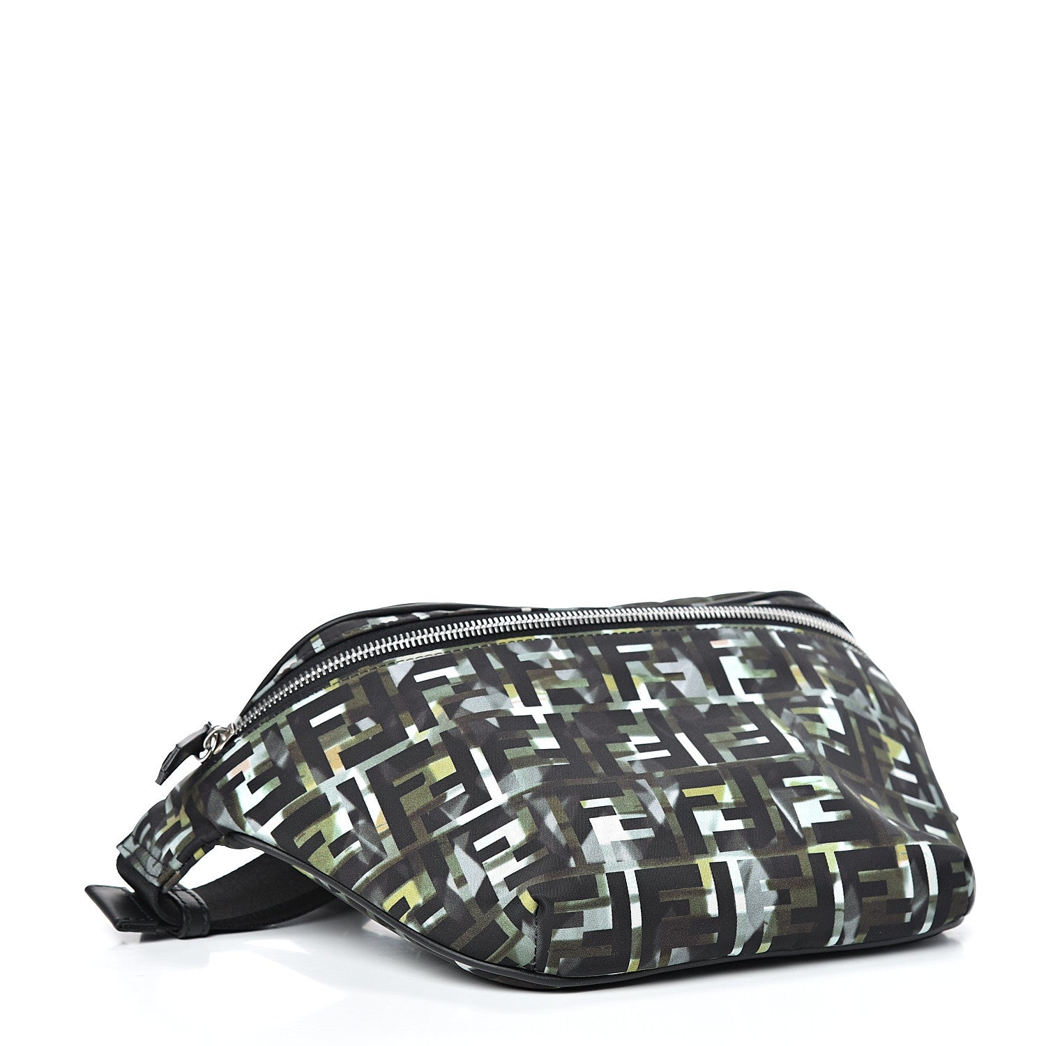 Fendi Nylon CamouFF Belt Bag Black Multicolor 3 of 9