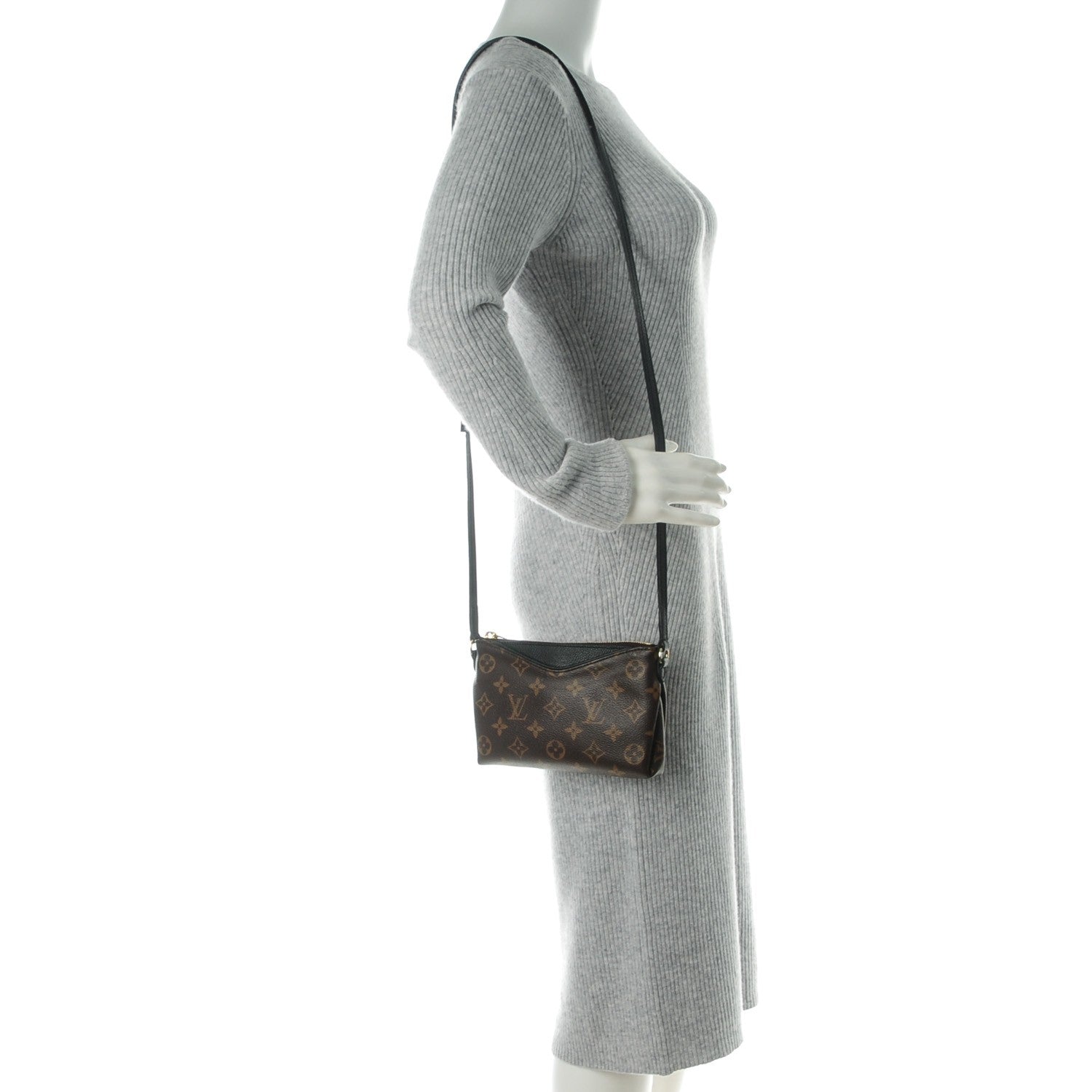 Louis Vuitton Monogram Pallas Crossbody Black 2 of 7