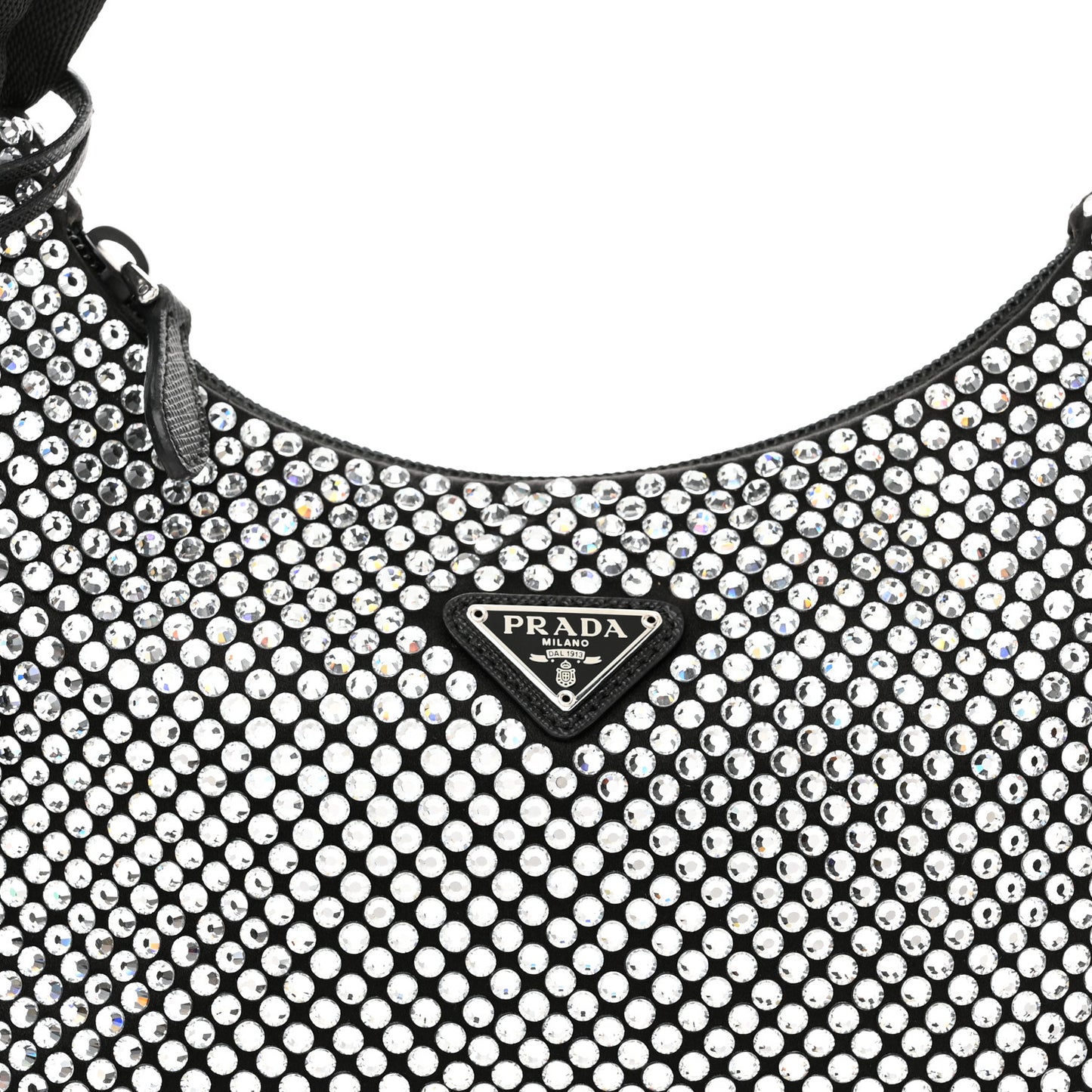 Satin Crystal Mini Re-Edition 2000 Bag Cristal