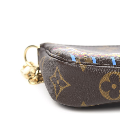Louis Vuitton Monogram 2020 Christmas Animation Roller Coaster Mini Pochette Accessories Pivoine 4 of 8