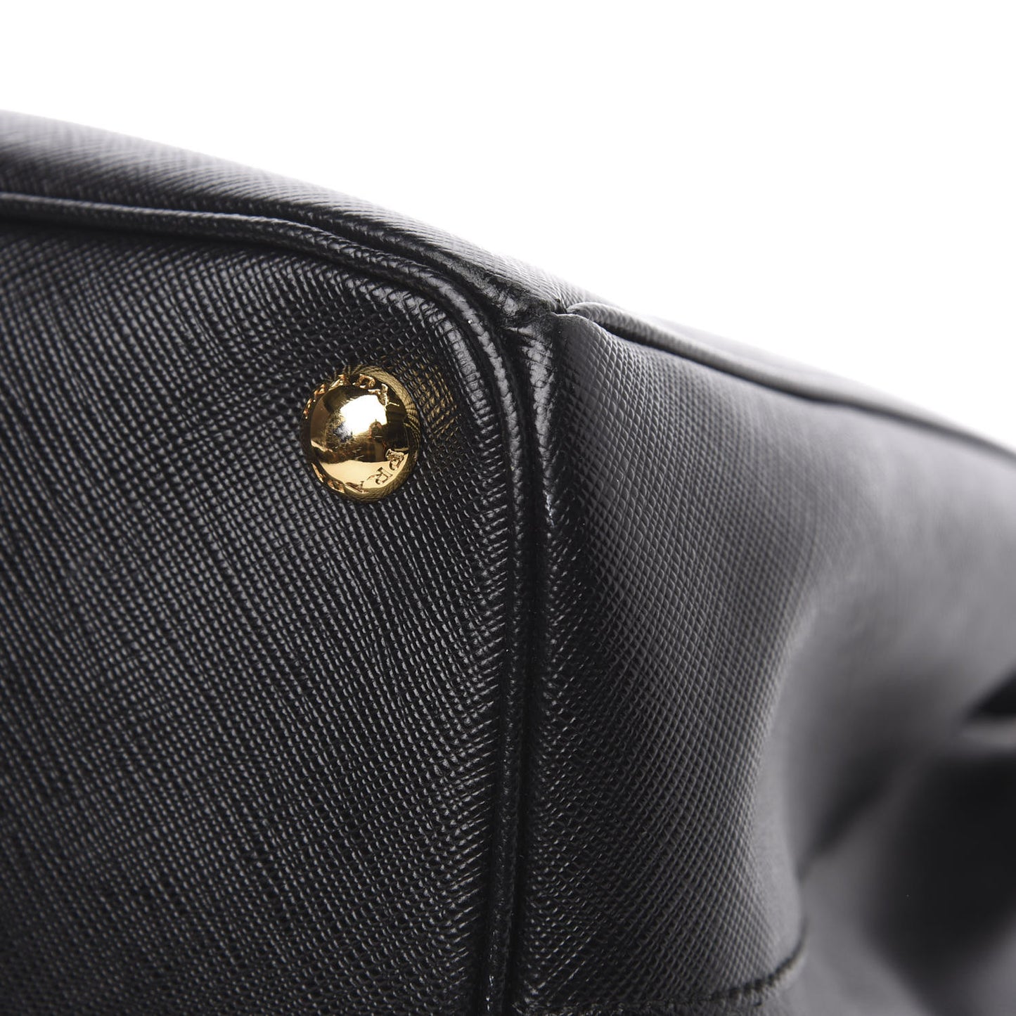 Saffiano Large Galleria Double Zip Tote Black