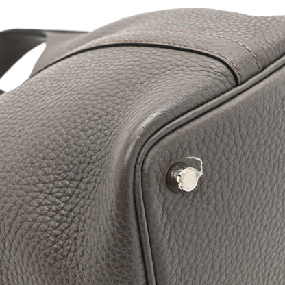 Hermes Taurillon Clemence Picotin Lock 18 PM Gris Asphalte 12 of 13