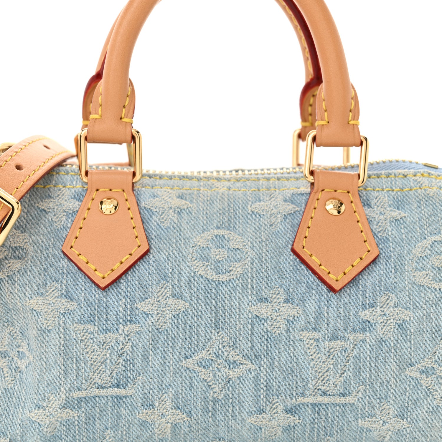 Louis Vuitton Monogram Denim Nano Speedy Sky Blue 7 of 9