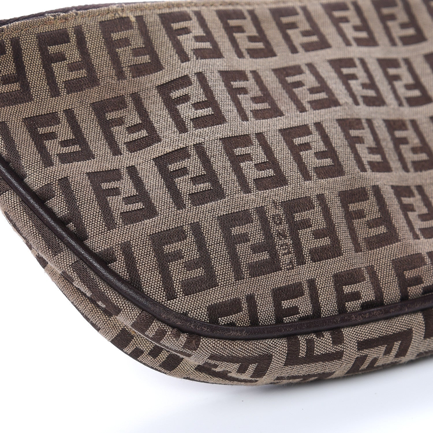 Fendi Zucchino Pochette Dark Brown 8 of 12