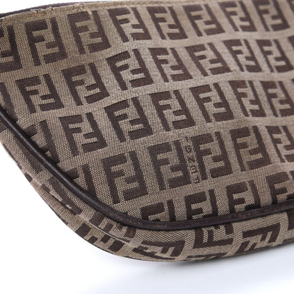 Fendi Zucchino Pochette Dark Brown 8 of 12
