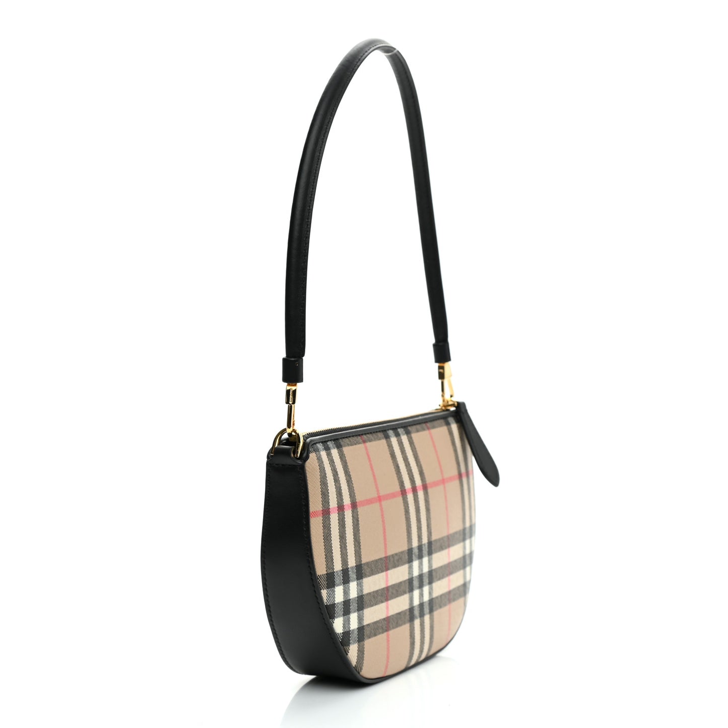 Vintage Check Calfskin Olympia Slim Pouch Archive Beige