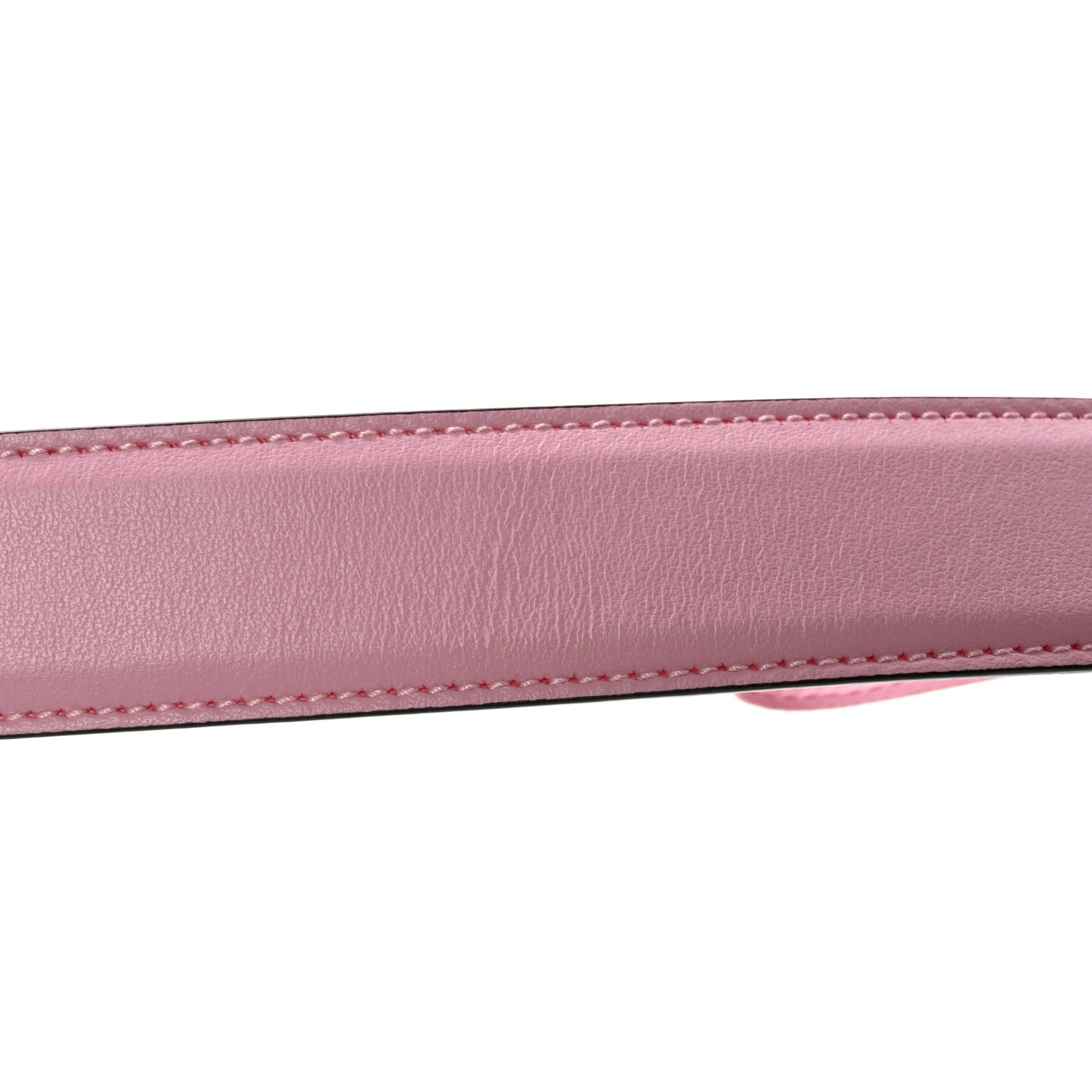 Plutone Calfskin Enamel Crystal Square G Snake 30mm Belt 80 32 Sugar Pink