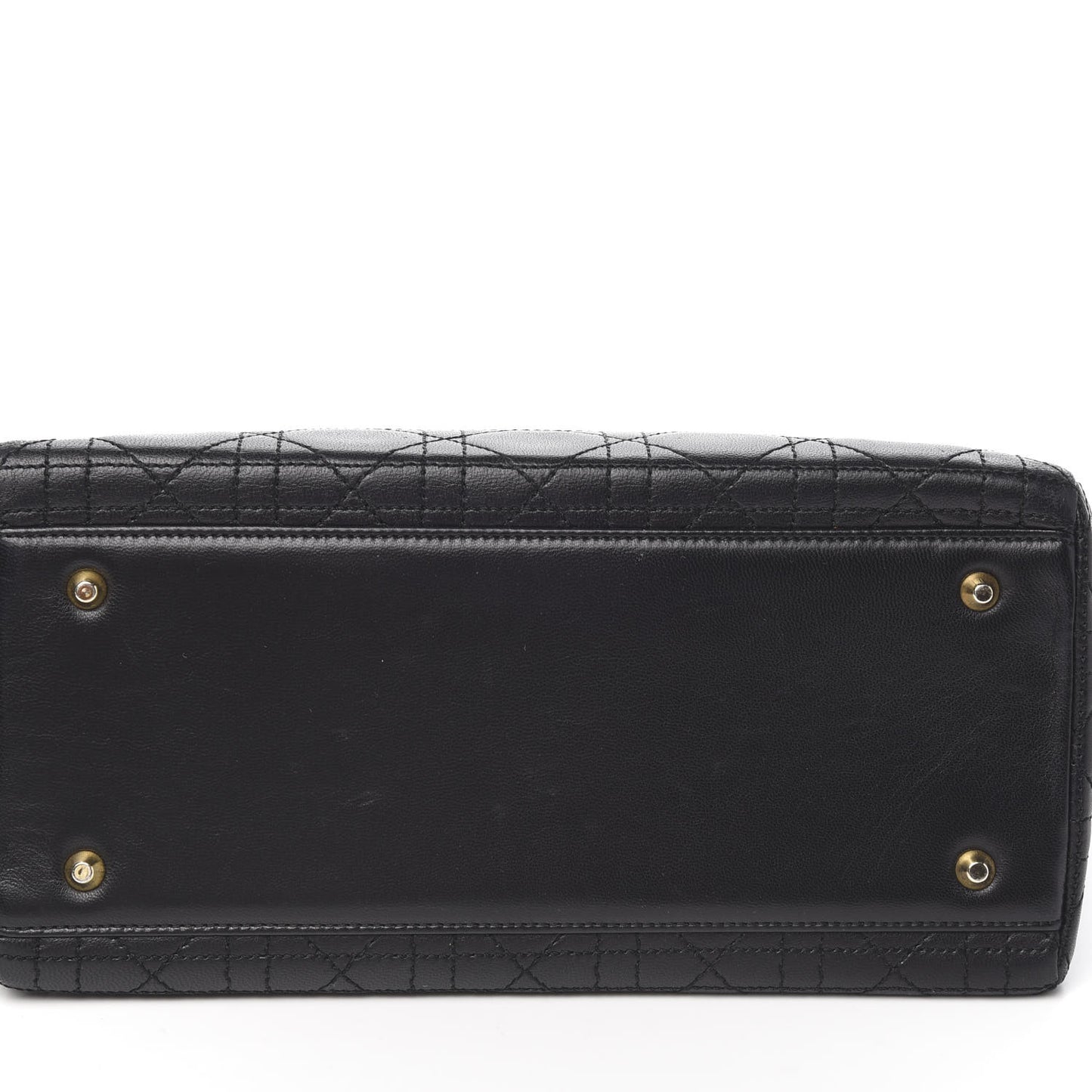 Lambskin Cannage Medium Lady Dior Black