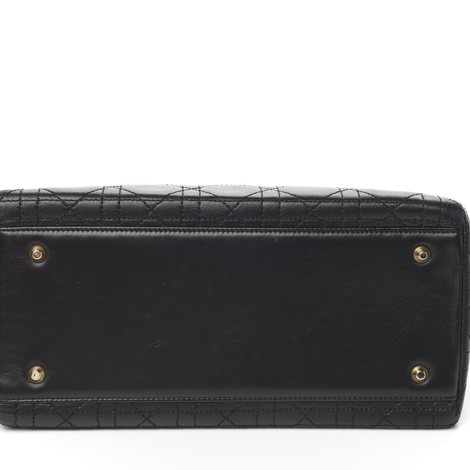 Christian Dior Lambskin Cannage Medium Lady Dior Black 8 of 9