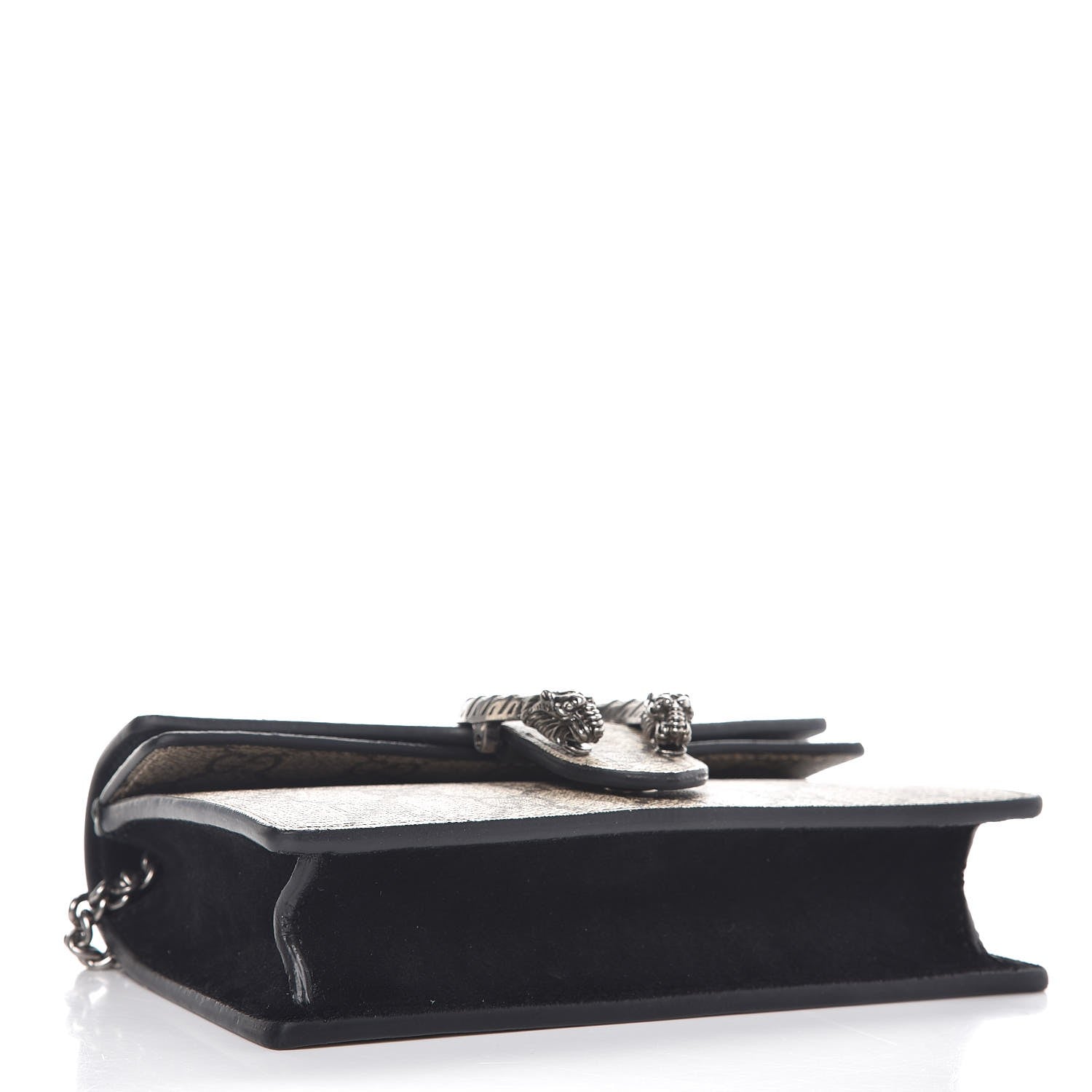 Gucci GG Supreme Monogram Super Mini Dionysus Shoulder Bag Black 4 of 8