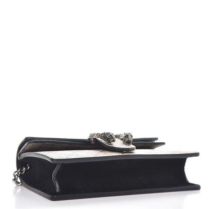 Gucci GG Supreme Monogram Super Mini Dionysus Shoulder Bag Black 4 of 8