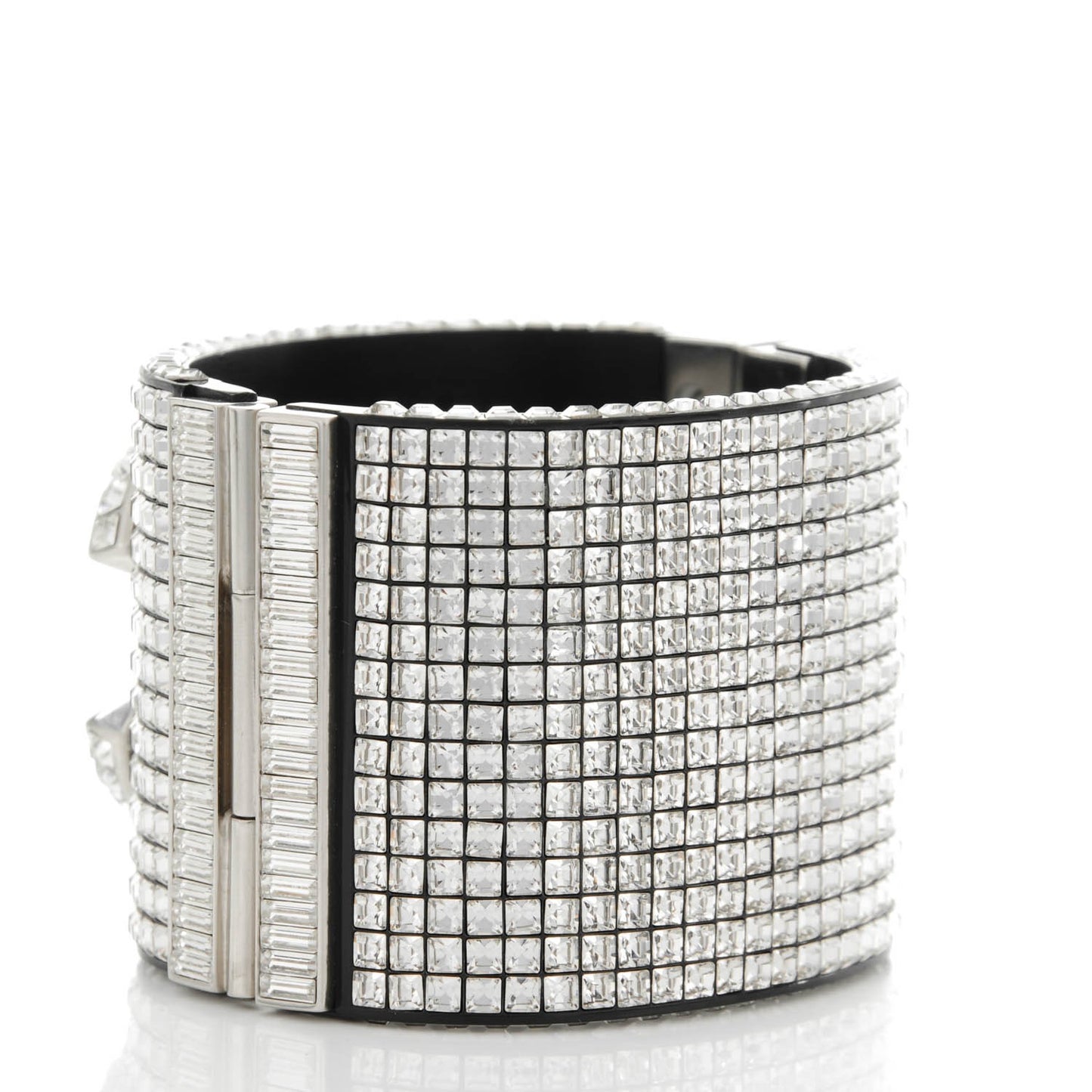 Crystal Baguette CC Wide Cuff