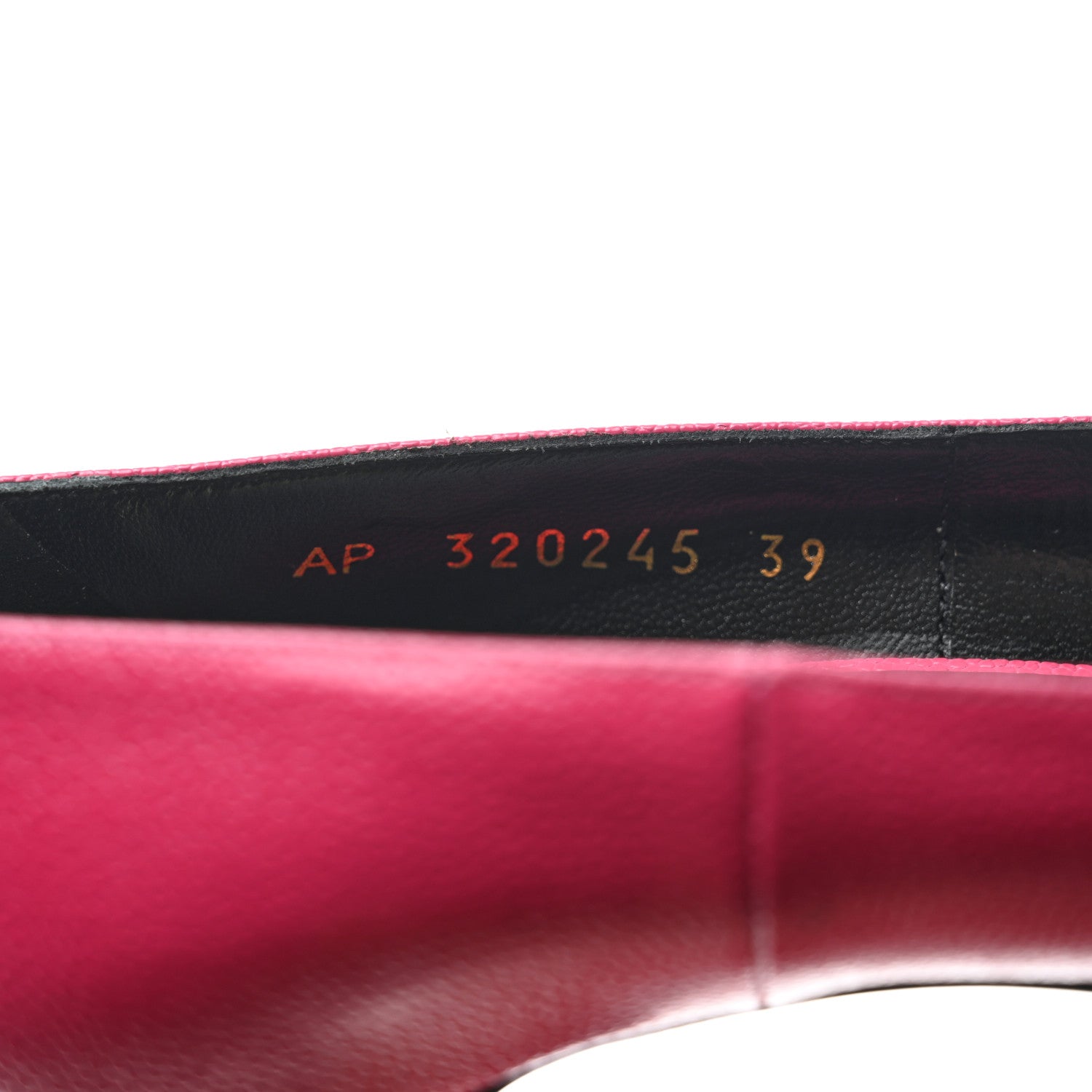 Saint Laurent Pebbled Calfskin Janis 105 Platform Pumps 39 Fuchsia 7 of 10