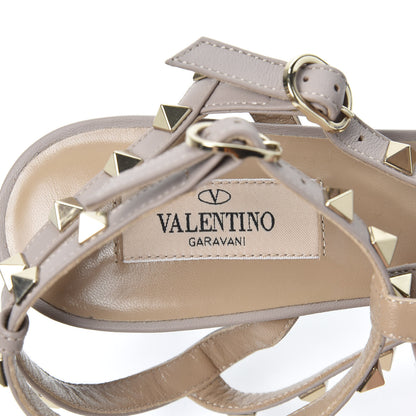 Valentino Garavani Calfskin Nappa Rockstud Ankle Strap 65mm Pumps 39.5 Acid Blue Poudre 7 of 9