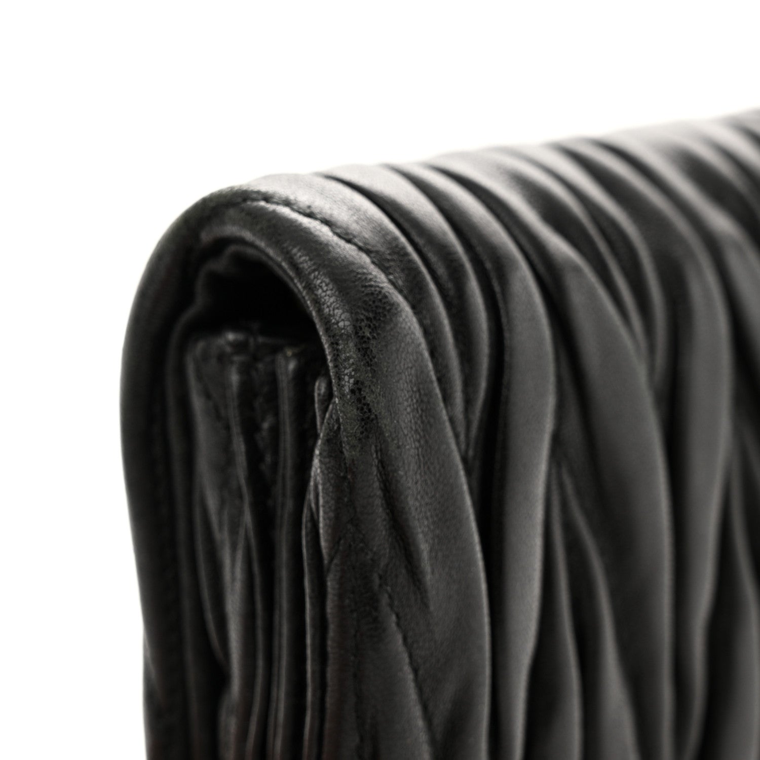Miu Miu Nappa Matelasse Chain Crossbody Black 11 of 12